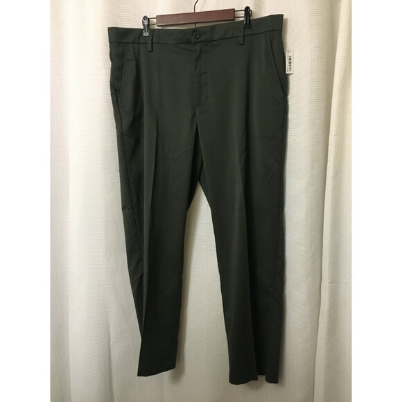 Amazon Essentials Casual Pants Men's Size 40W X 30L Green Flat Front - Picture 7 of 9